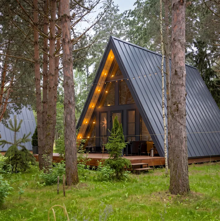 Домик A-Frame без купели