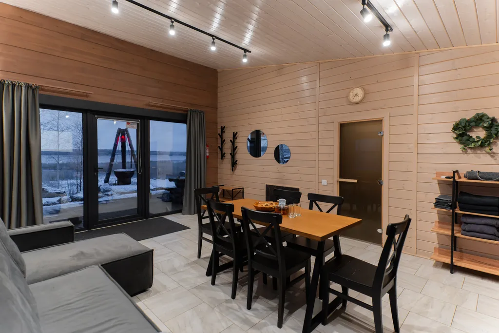 Коттедж с баней, банным чаном и видом на залив