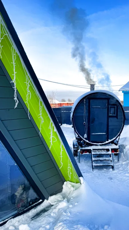 Коттедж Дом с баней и чаном у леса — Дубна