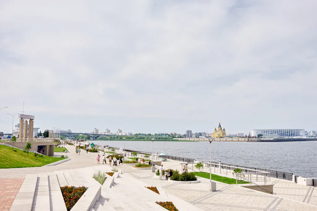 Квартира Просторная квартира на набережной Волги возле Кремля в центре истории — Нижний Новгород