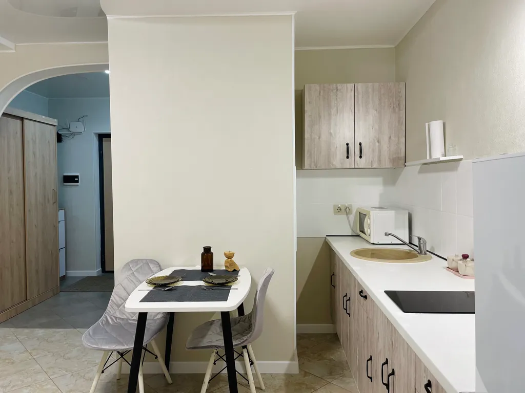 Квартира Уютная большая квартира-студия с ванной и балконом — Сапроново