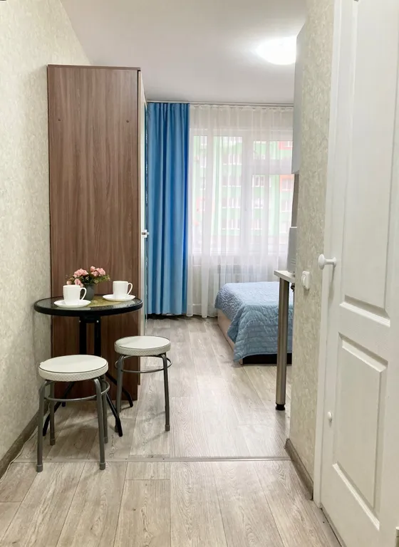 Уютная студия с широкой кроватью