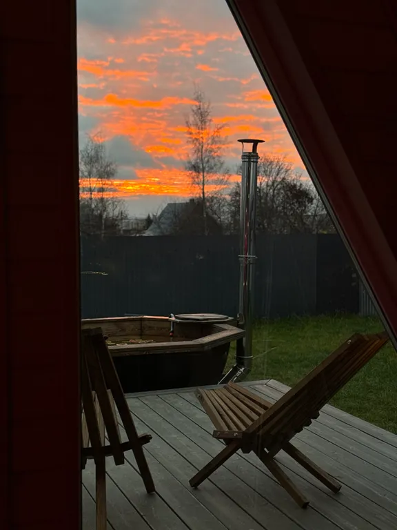 Коттедж Дом А-frame с банным чаном — Казань