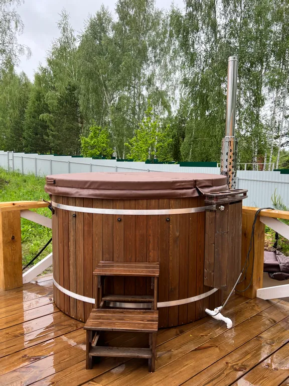 Дом в стиле Барнхаус на берегу реки Ока