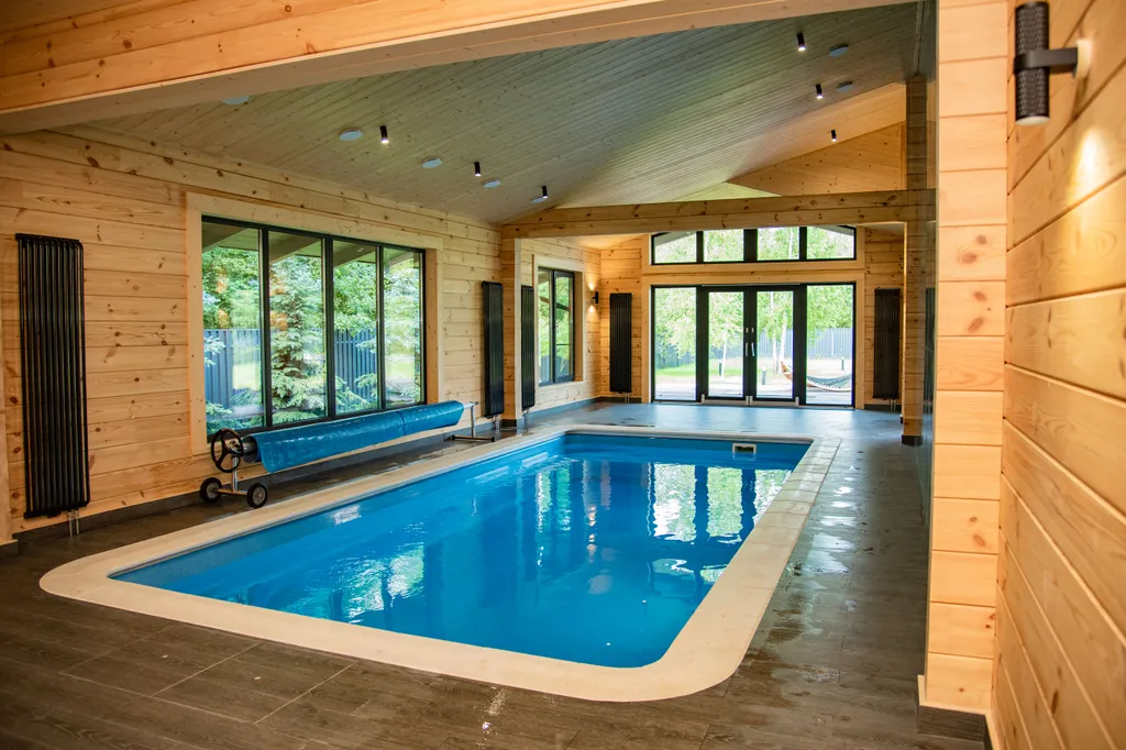 Шале Гнездо с бассейном и сауной