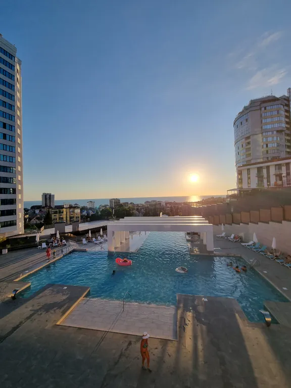 Квартира Большая двухкомнатная квартира с видом на море — Адлер