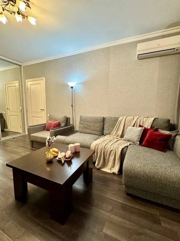 Снежные узоры на крышах с высоты 10-го этажа