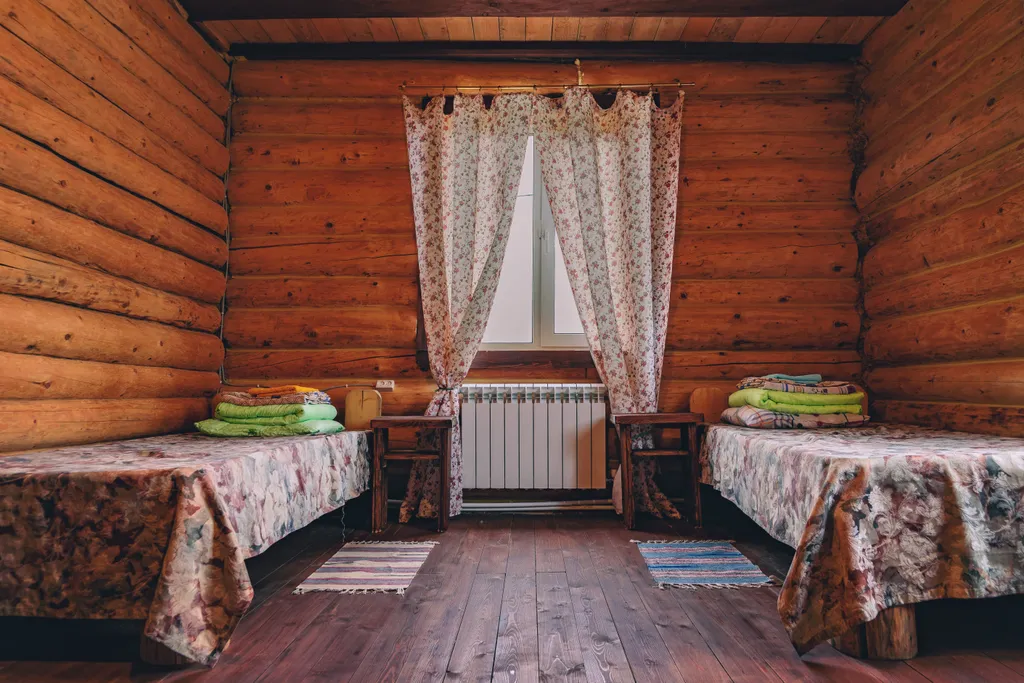 Большой дом с баней рядом с водой