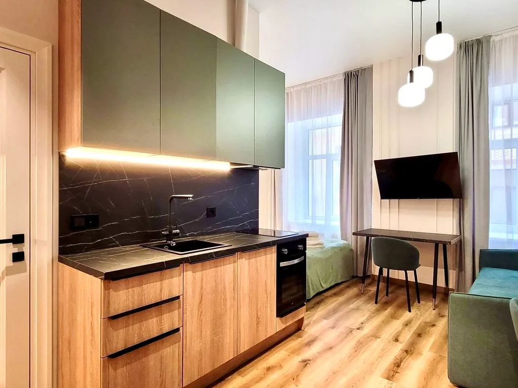 Квартира Квартира ROOMS на Полтавской, новом доме с уютным двориком — Санкт-Петербург