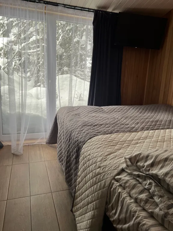 Коттедж Дизайнерский дом в лесу с одной спальней — Шерегеш