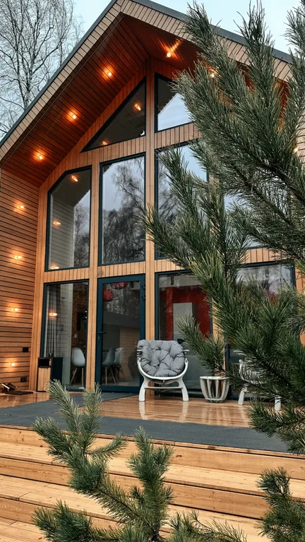 Коттедж Уютный дом с камином, чаном, мангальной зоной, видом на лес — Семеновское