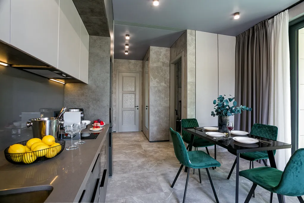 Лимонный апартамент с видом на лес