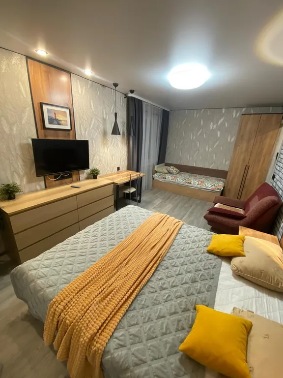 Квартира с отличным ремонтом и красивым видом из окна