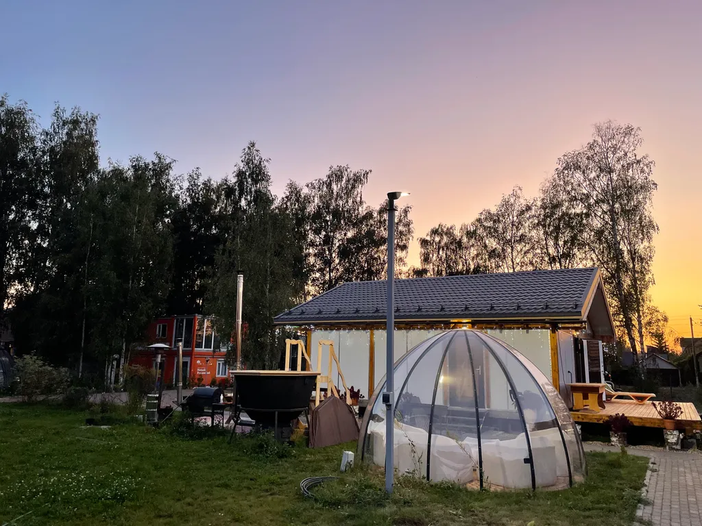 Коттедж Дом с баней в глемпинге Байкал — Павловский Посад