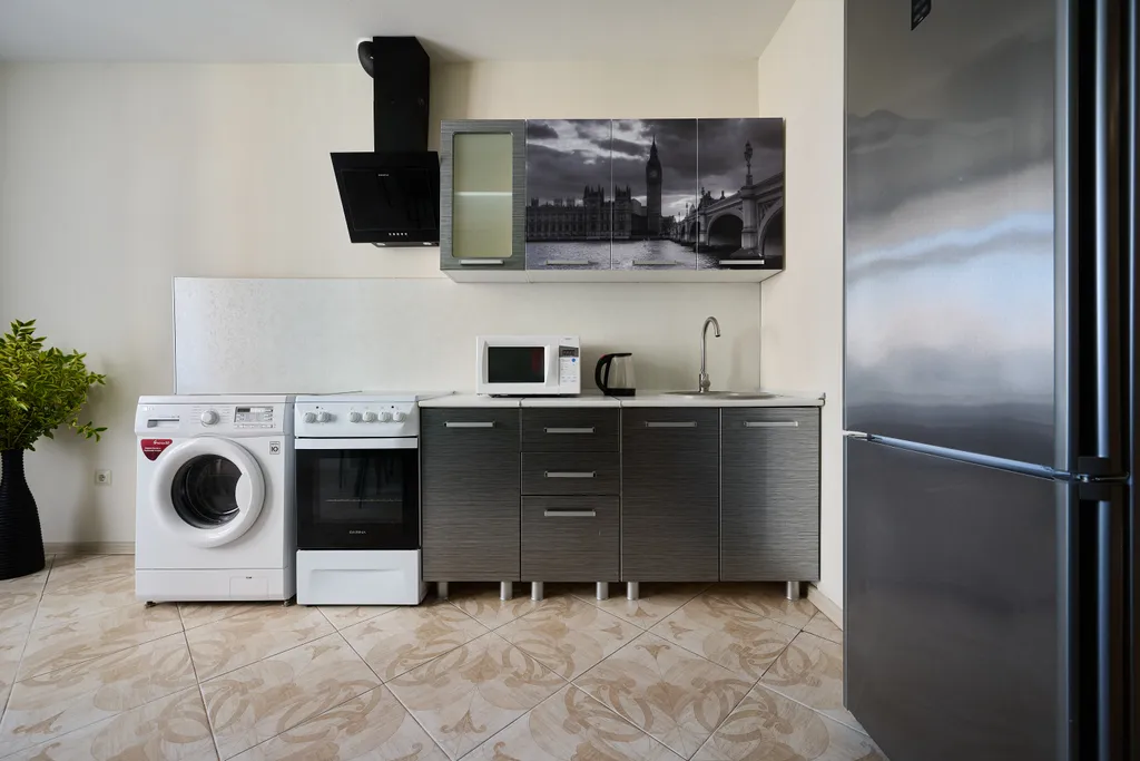 Дизайнерcкая двушка c видoм на стадион Kрaснoдaр