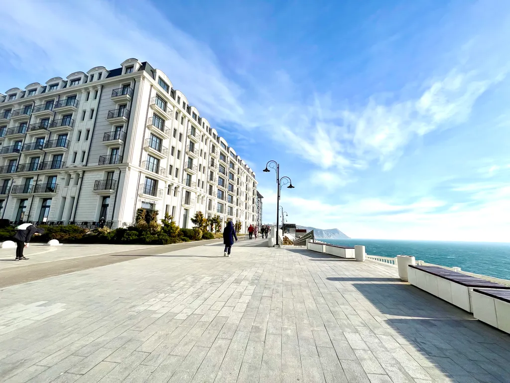 Квартира Квартира Студия на первой линии у моря, Резиденция Граф Толстой — Анапа