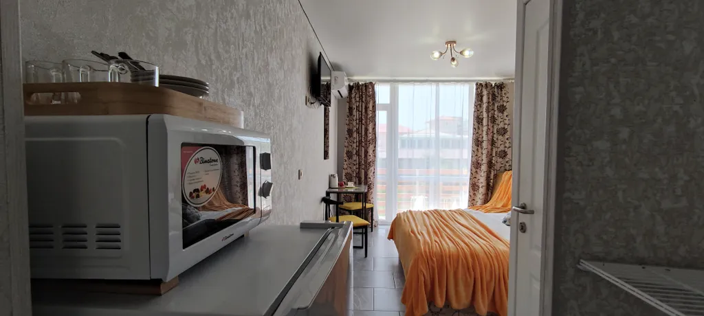 Уютный апарт плюс с балконом, отопление, беседка, парковка