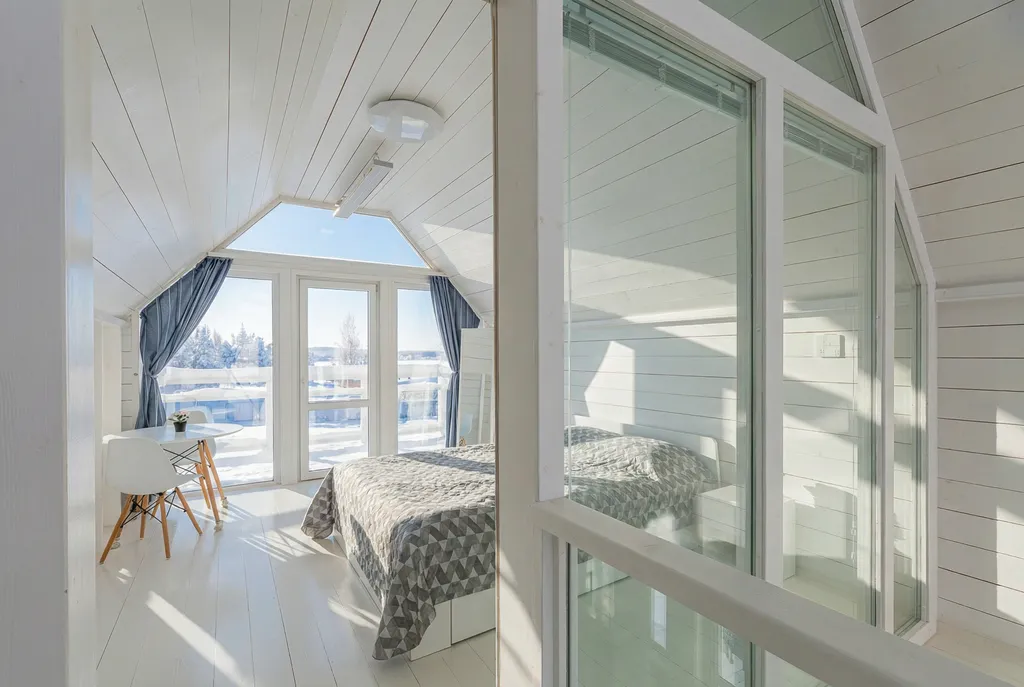 Коттедж Солнесная гора-Сяпся с сауной, 3 спальнями и видом на озеро