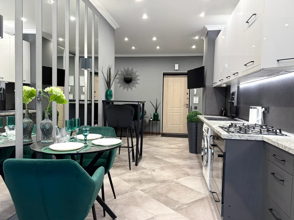 Квартира Квартира Апарты Люкс с террасой, камином, видом на реку в центре Рыбной деревни — Калининград