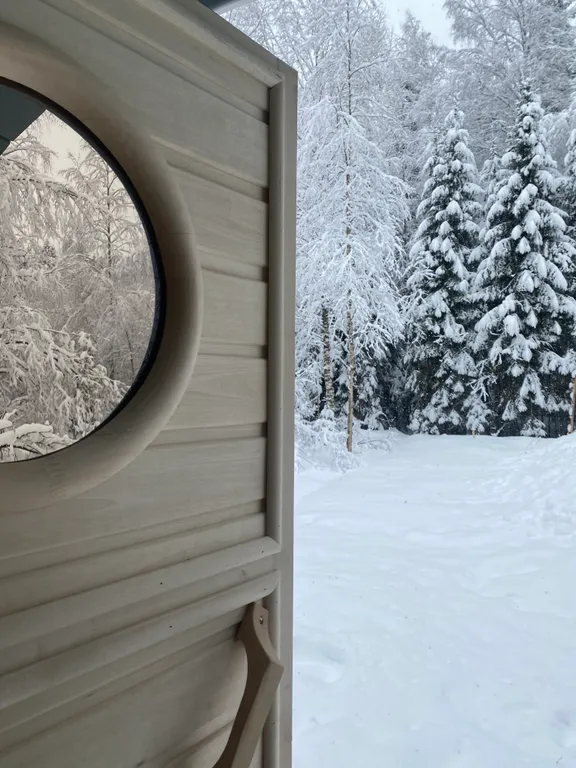 Уютный дом шалаш в лесу