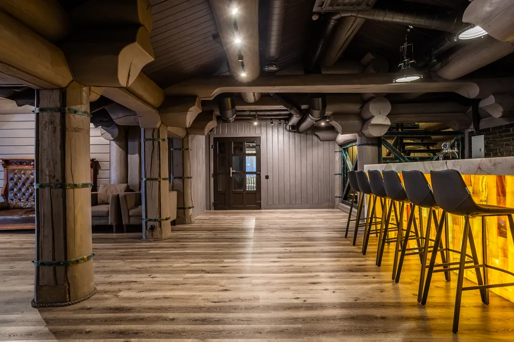 Коттедж Стильный загородный коттедж в стиле лофт — Зеленогорск