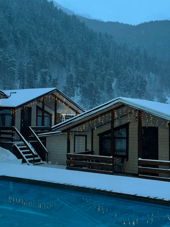 Коттедж Уютный эко-домик с видом на горы — Архыз