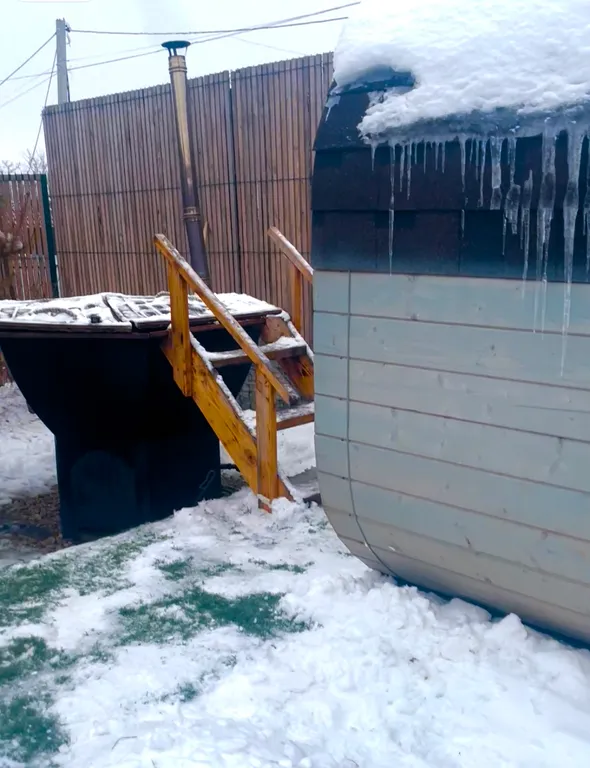 Афрейм домик с баней и чаном