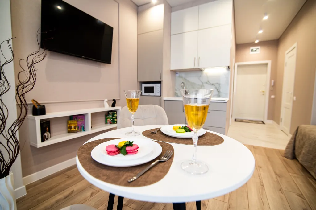 Уютная квартира - студия с кондиционером недалеко от аэропорта