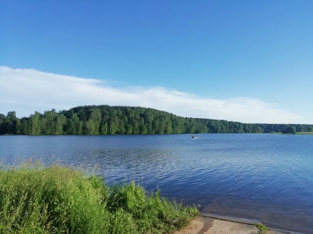 Уютный гостевой дом из бревна с видом на сад