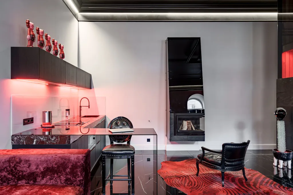 Квартира Квартира с авторским дизайном камином, сауной и кондиционером — Санкт-Петербург