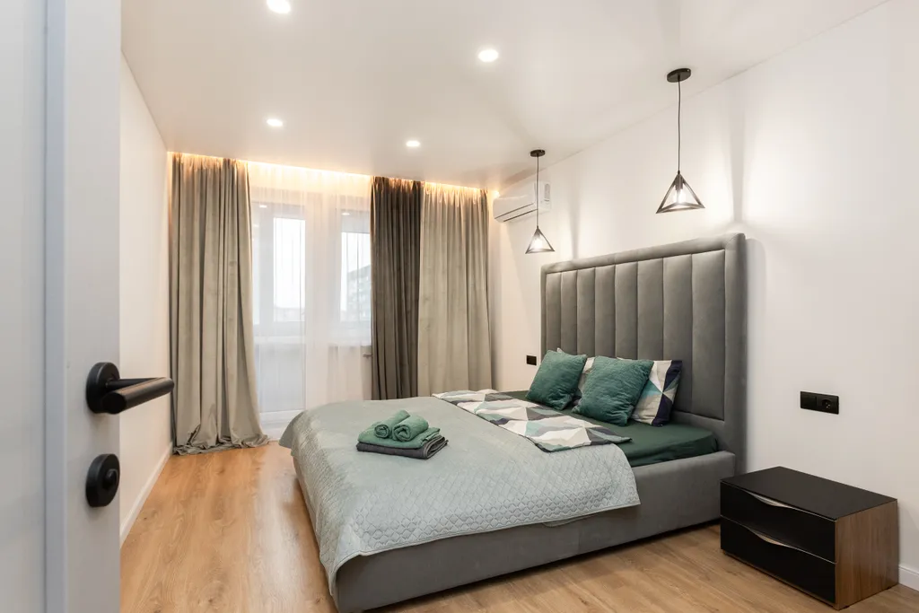 Уютная квартира с двумя балконами в центре рядом с Островом Канта