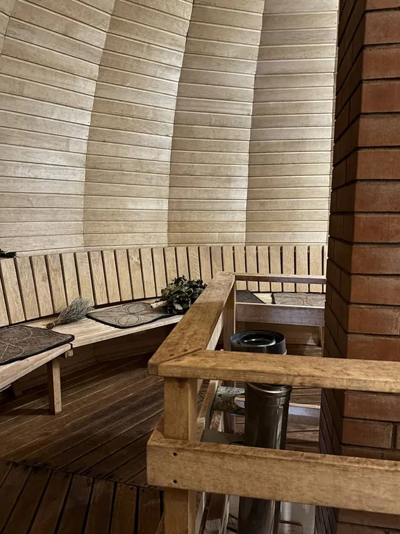 Купольная баня на дровах