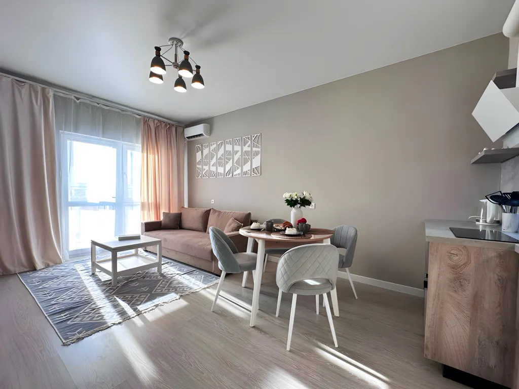 Стильная 2-комнатная квартира для большой компании