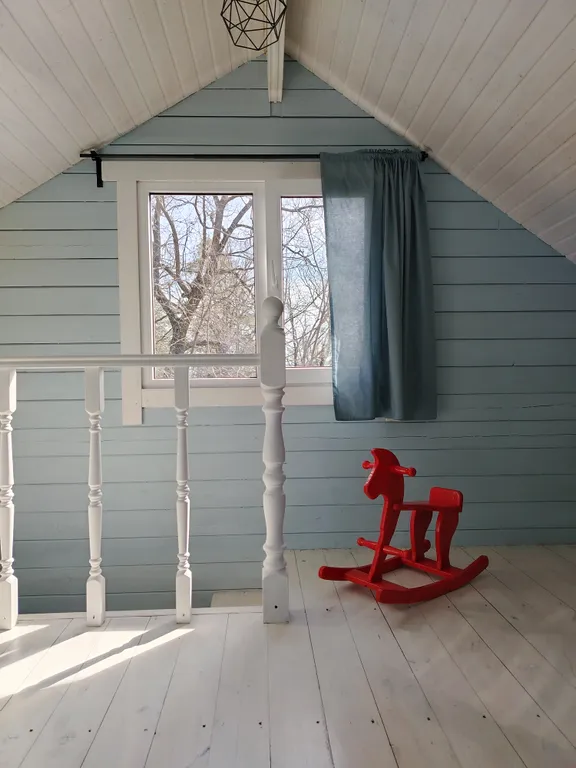 Голубой домик с баней