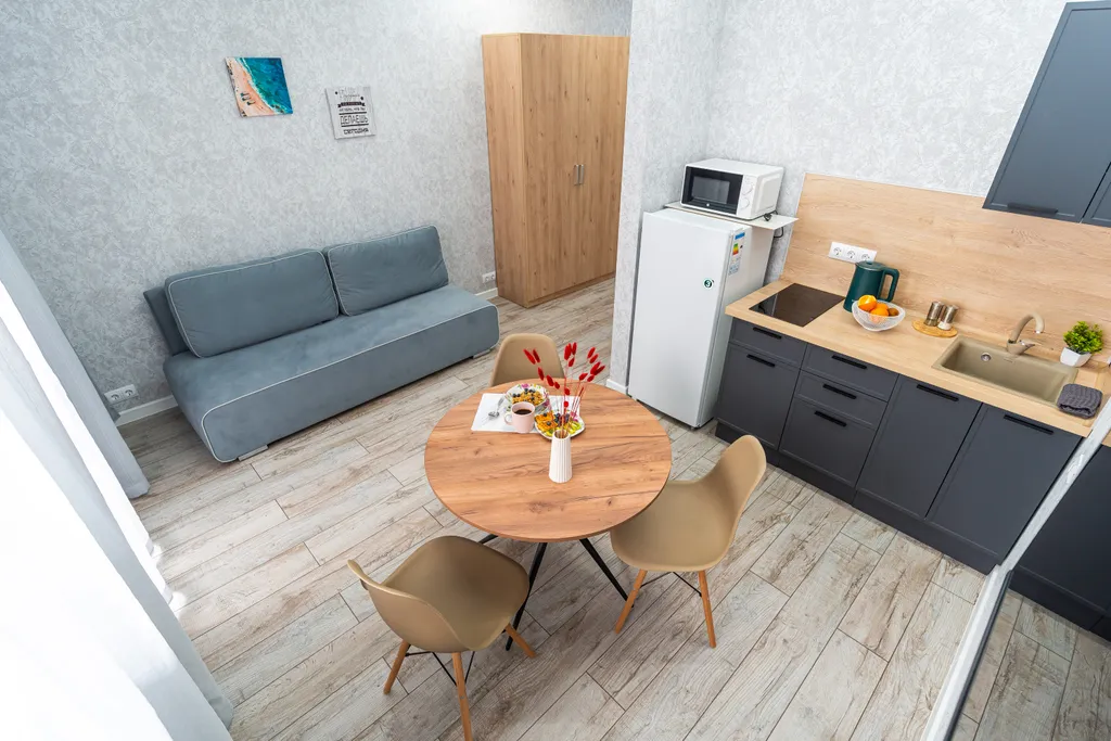 Уютная студия с видом на море