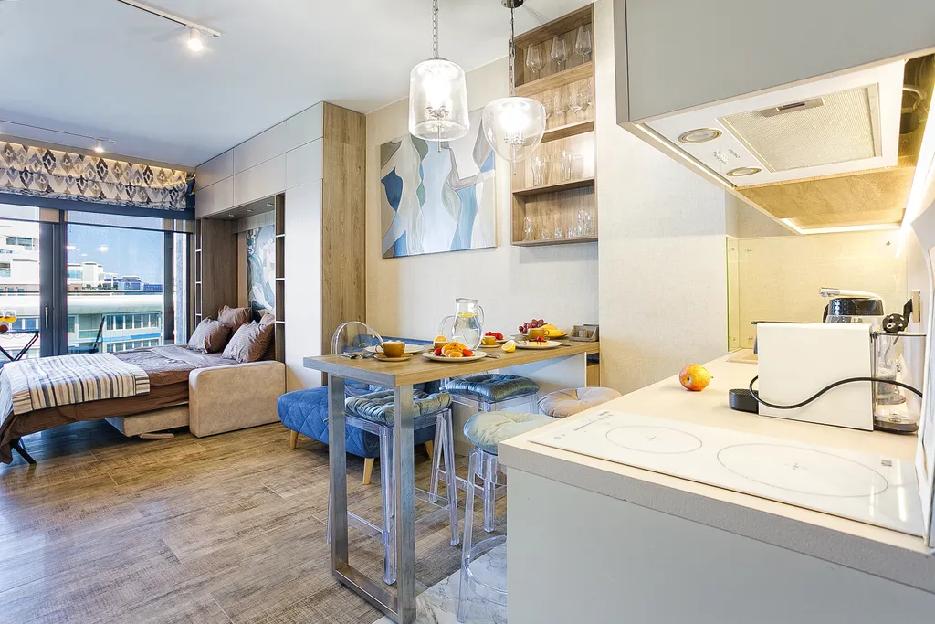 Двухкомнатный апартамент с видом на море с террасой с 2 санузлами