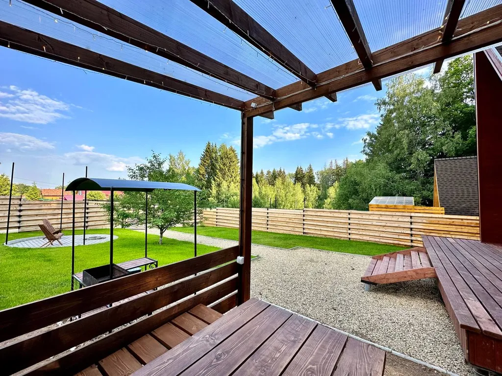 Дом №3 A-frame с сибирским горячим чаном на дровах