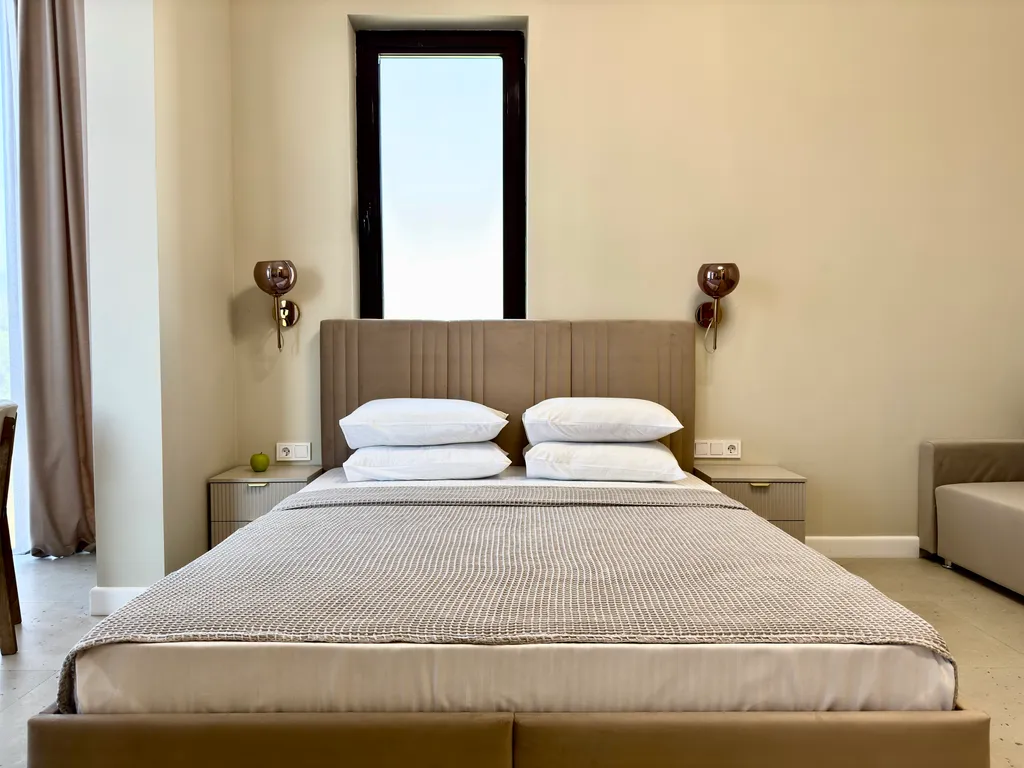 Квартира Квартира Делюкс с балконом и видом на море и горы — Лазаревское