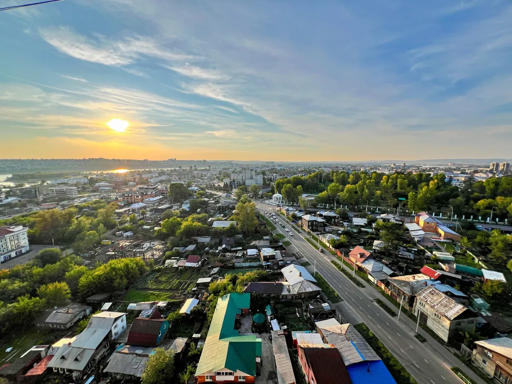 Квартира в центре с видом на Модный квартал и Ангару