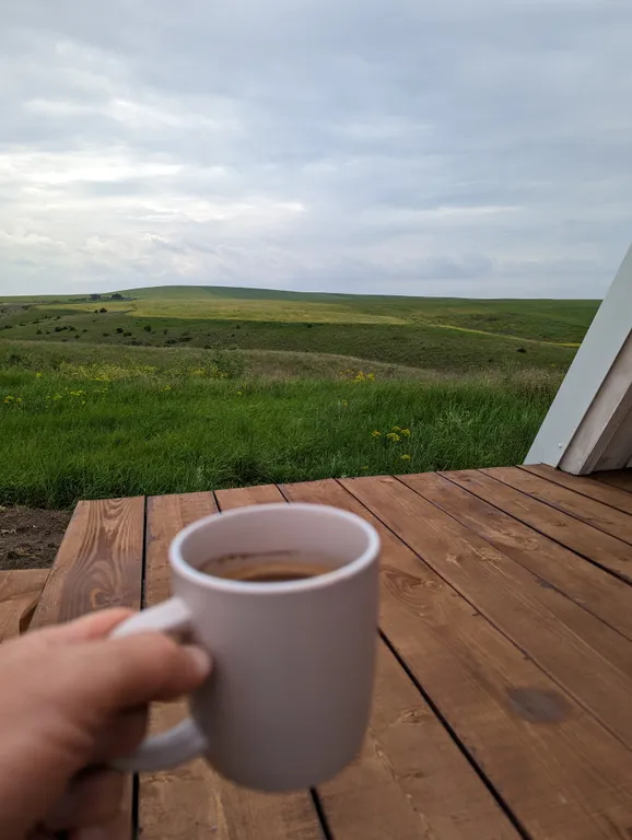 Новый a-frame с видом на море