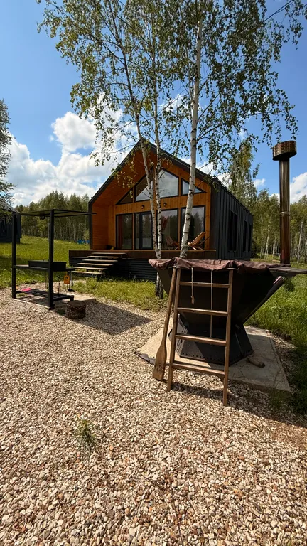 Коттедж Уютный дом с чаном и мангалом Терракотовый — аренда посуточно в Заокский