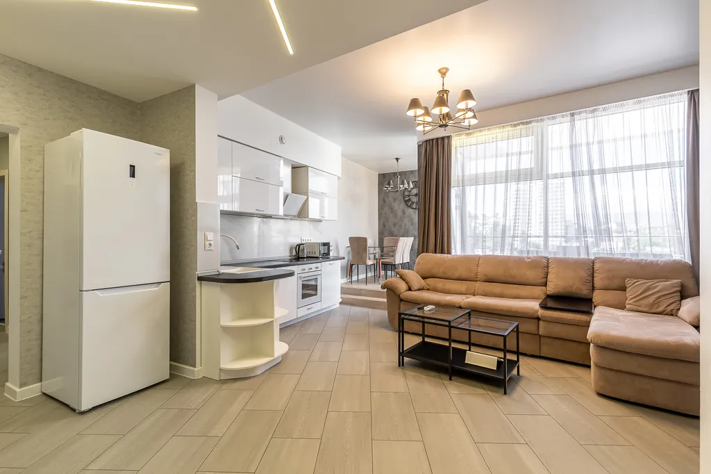 Апартамент с 2 спальнями и с 2 балконами