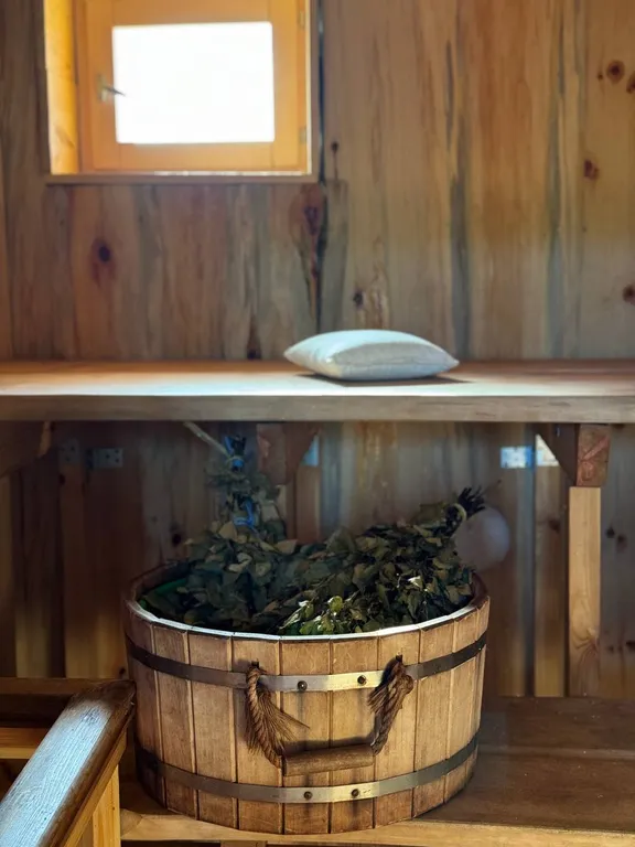 Коттедж Атмосферный Лесной домик, баня на дровах, чан на берегу реки в лесу — Старово