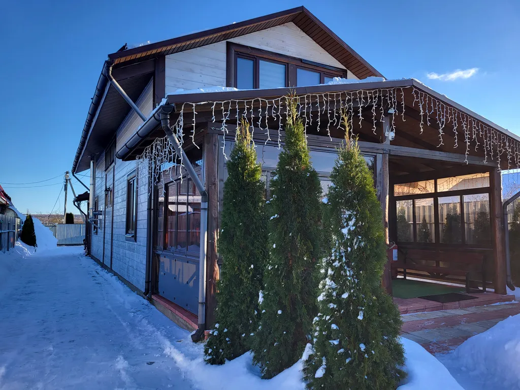 Коттедж Семейный коттедж с дровяной баней, камином и мангалом — Дракино