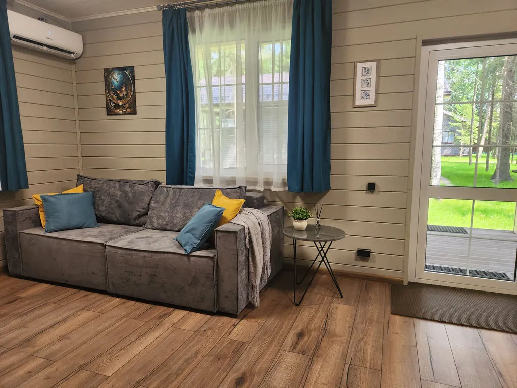 Коттедж в Forest house с сауной в лесу