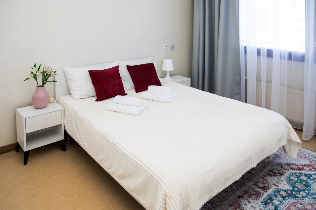 Просторные апартаменты с видом на лес и озеро