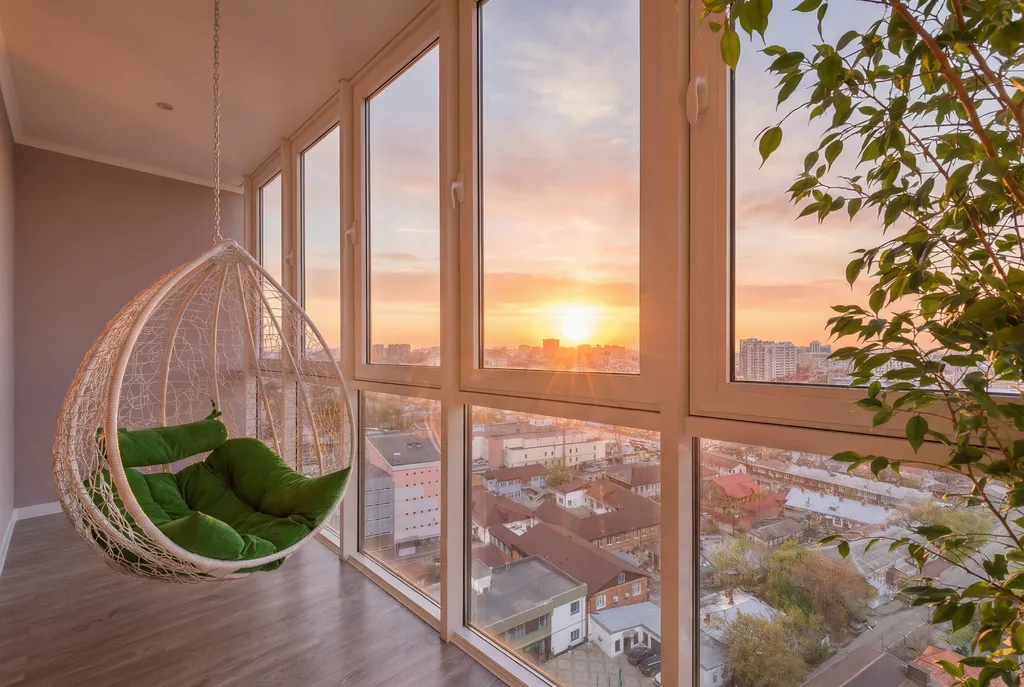 Квартира Квартира Студия с панорамными окнами, кровать как у великана, OLED-ТВ 65" — Краснодар