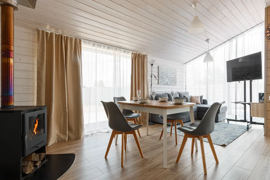 Семейный дом с костровой зоной и баней