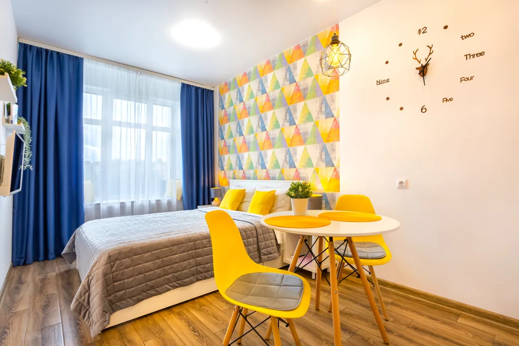 Апартаменты Riverside с панорамным окном в центре