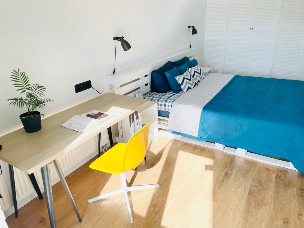 Студия в центре с видом на реку Великую